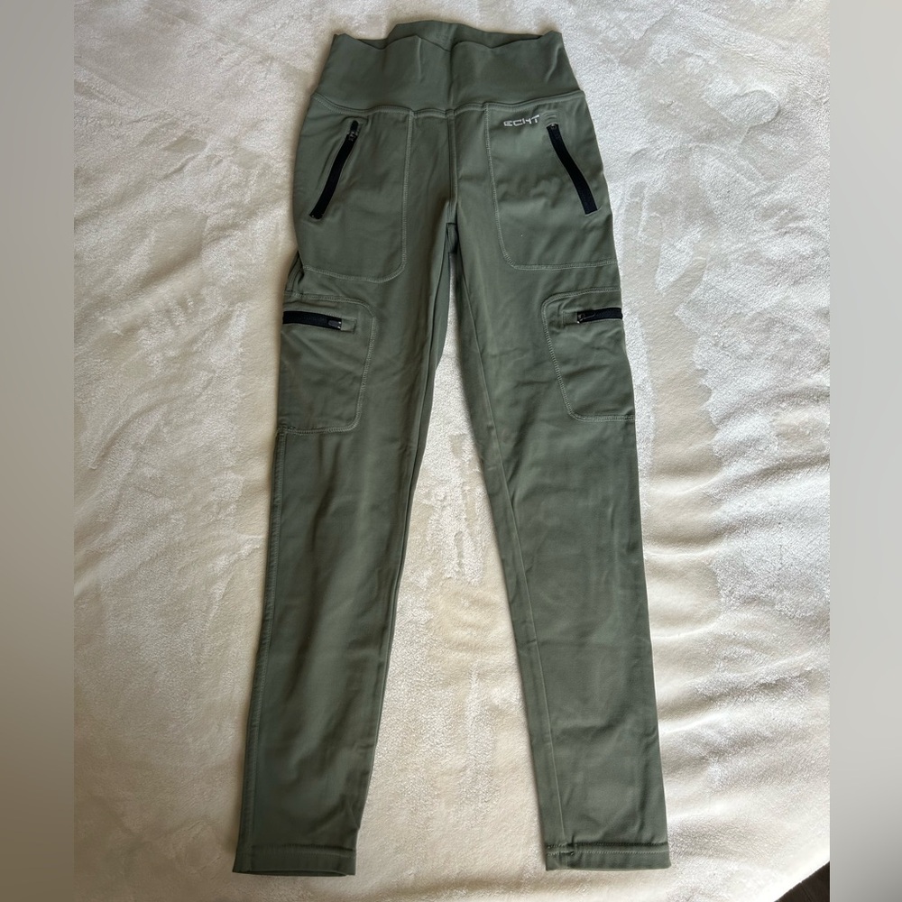 ECHT Olive Green Cargo Leggings
